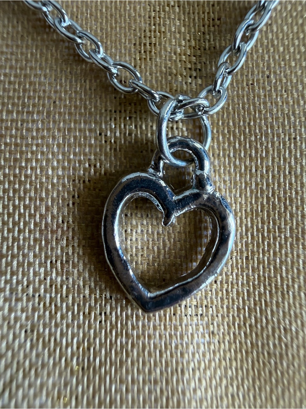 Silver Heart Pendant Necklace - Women's Jewelry - Picture 2 of 4